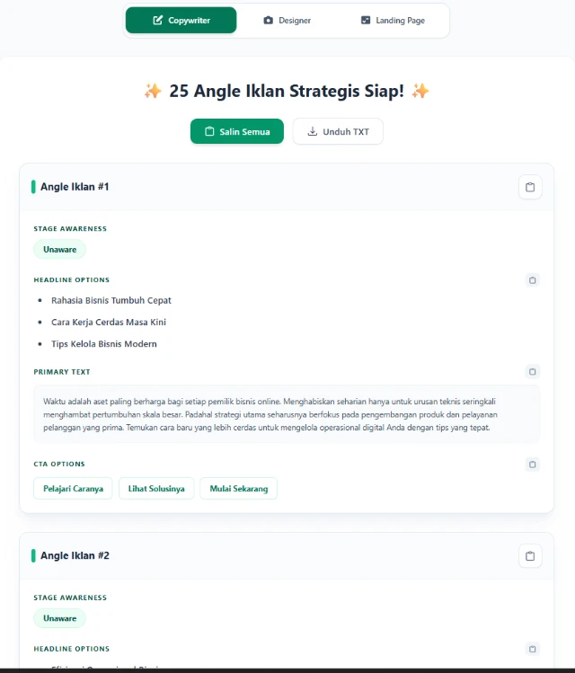 Copywriting Generator AI